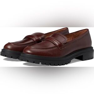 Madewell The Bradley Lugsole Loafer in Leather, Size 7, preppy academia casual